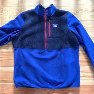 ll bean fleece half zip up